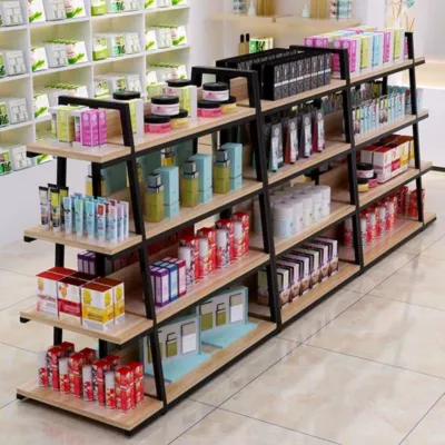 Présentoir central double